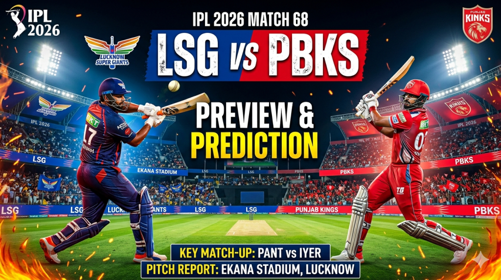 LSG vs PBKS IPL 2026 Match Prediction: Today's Preview, Pitch Report, and Dream11 Fantasy Tips - Khas Press