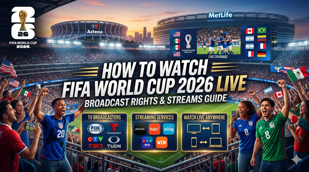 How to Watch FIFA World Cup 2026 Live : Broadcast Rights & Streams ...