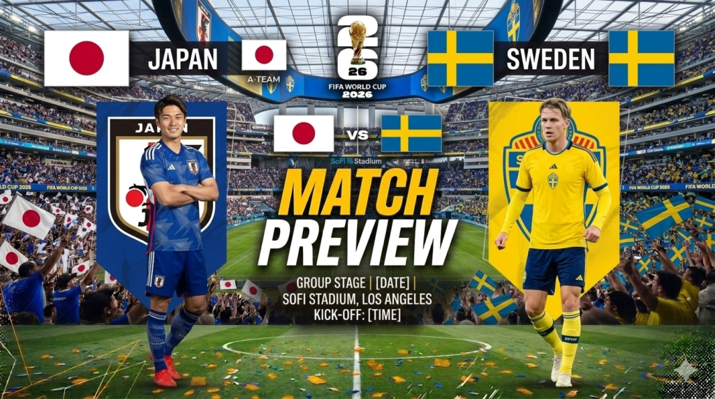 Japan vs Sweden FIFA World Cup 2026: Schedule, Kickoff Time