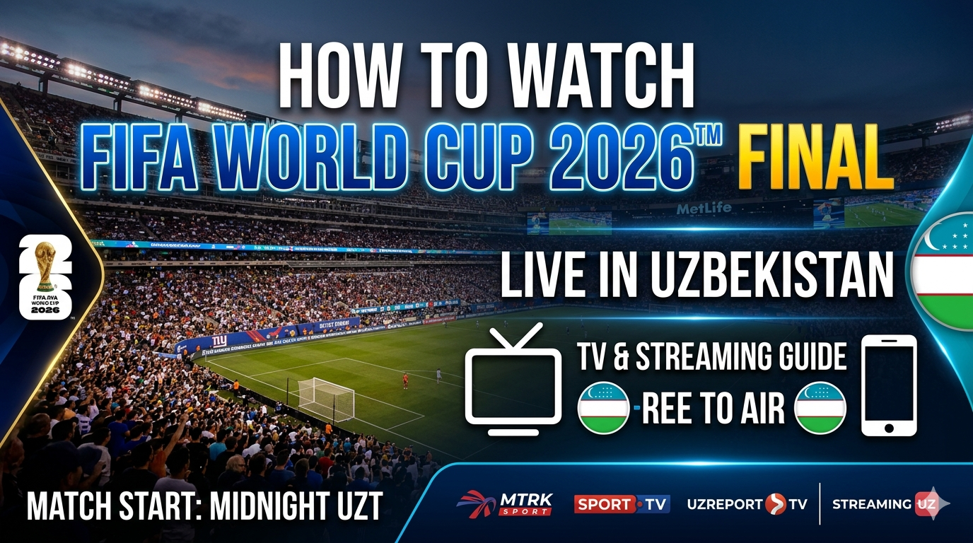 How to Watch FIFA World Cup 2026 Final Live in Uzbekistan (TV & Stream